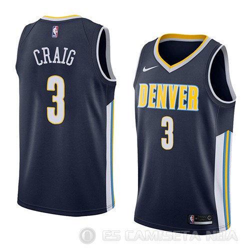 Camiseta Torrey Craig #3 Denver Nuggets Icon 2018 Azul - Haga un click en la imagen para cerrar